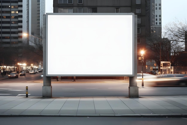 Blank billboard billboard mockup sjabloon bill board mockup display outdoor billboard scherm mockup