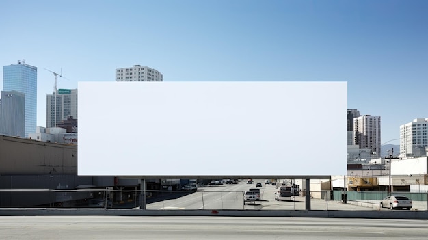 Photo blank billboard a canvas for your message