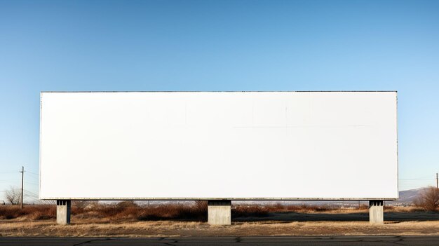 Photo blank billboard a canvas for your message