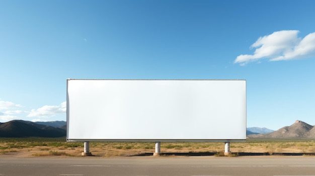 Photo blank billboard a canvas for your message