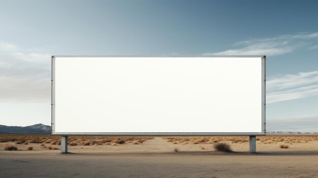 Photo blank billboard a canvas for your message