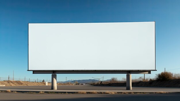 Photo blank billboard a canvas for your message