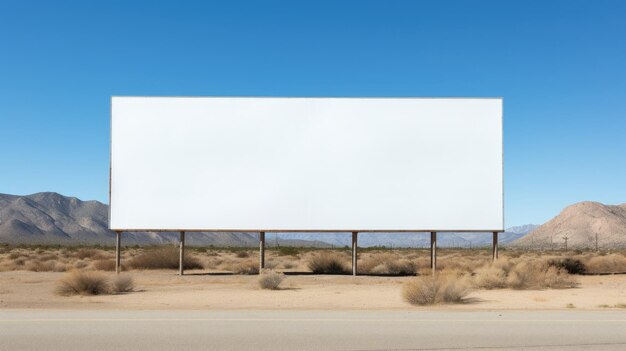 Photo blank billboard a canvas for your message