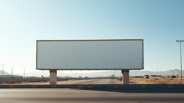 Photo blank billboard a canvas for your message