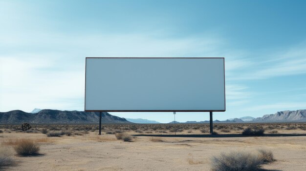 Blank billboard a canvas for your message