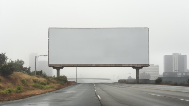 Photo blank billboard a canvas for your message