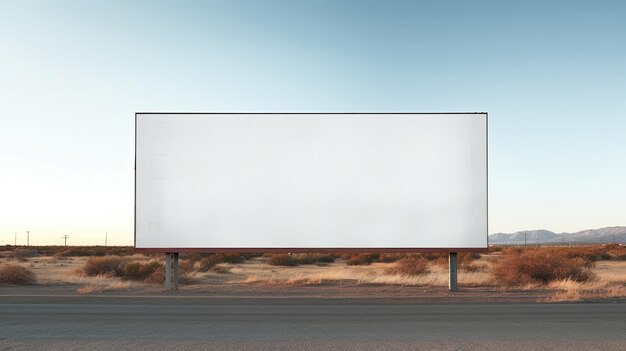 Photo blank billboard a canvas for your message