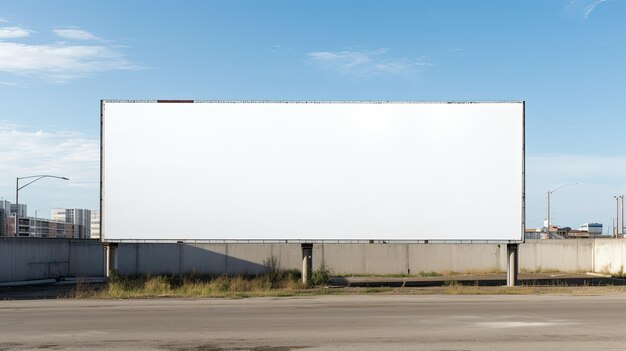 Photo blank billboard a canvas for your message