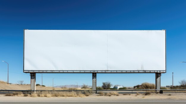 Blank billboard a canvas for your message