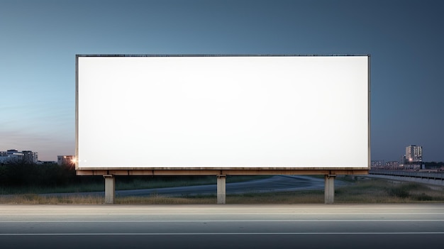 Photo blank billboard a canvas for your message