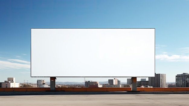 Photo blank billboard a canvas for your message