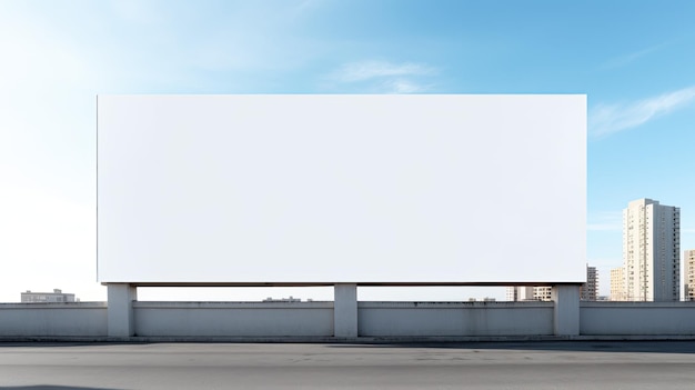 Photo blank billboard a canvas for your message