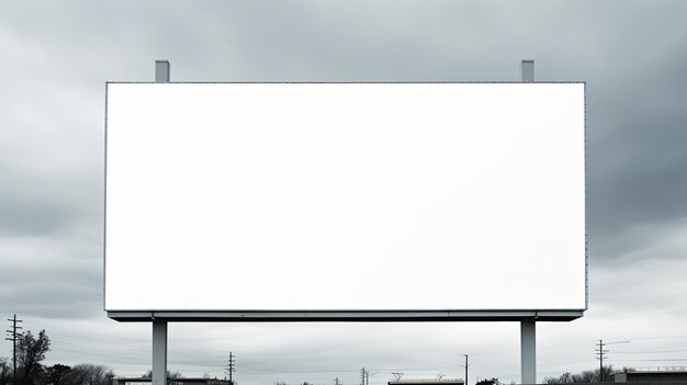 Photo blank billboard a canvas for your message