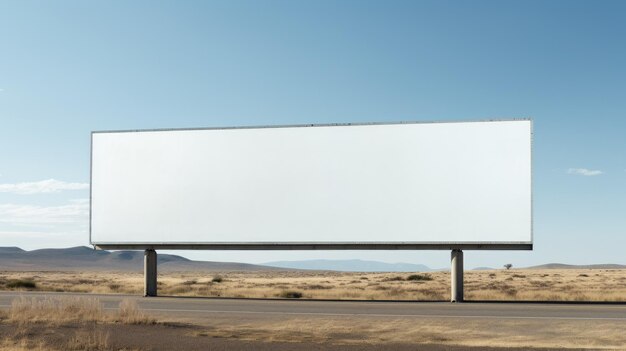Photo blank billboard a canvas for your message