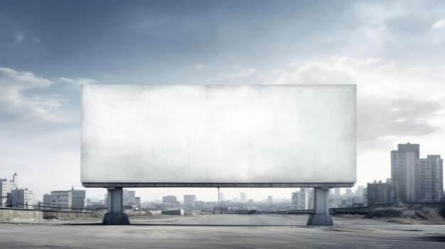 Blank billboard a canvas for your message