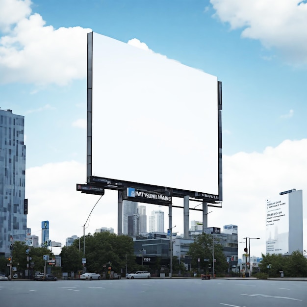 Blank _billboard_in_highway for mockup