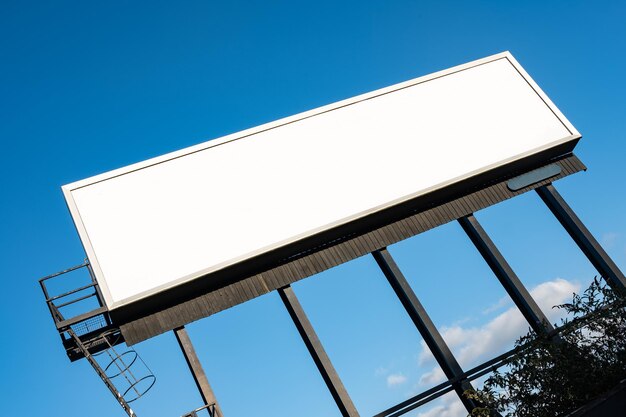 Blank billboard in manchester