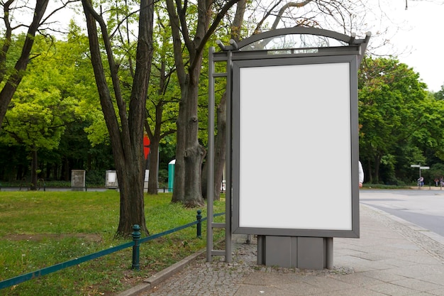 blank billboard mock up