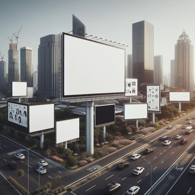 blank billboard mockup