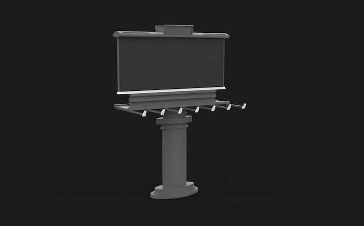 Photo blank billboard mockup
