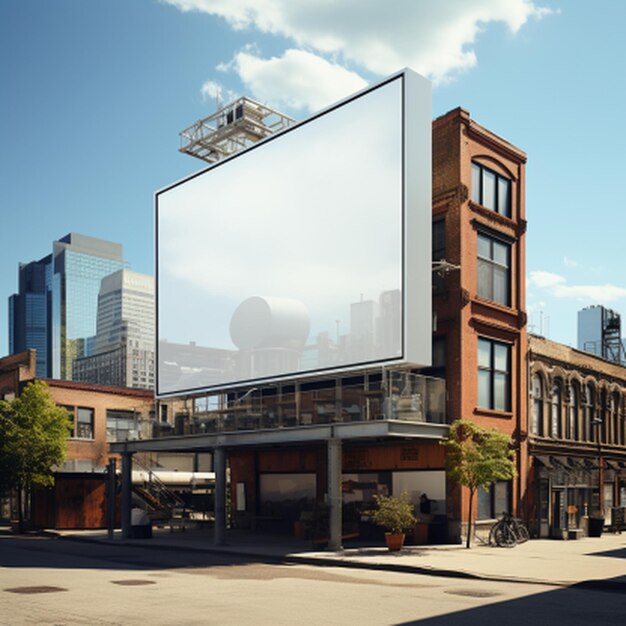 blank billboard mockup