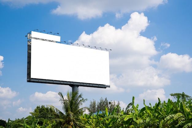 Blank billboard for new advertisement