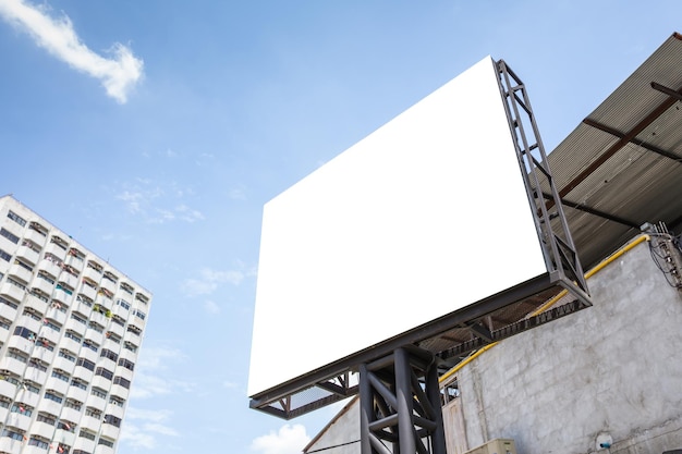 blank billboard for new advertisement