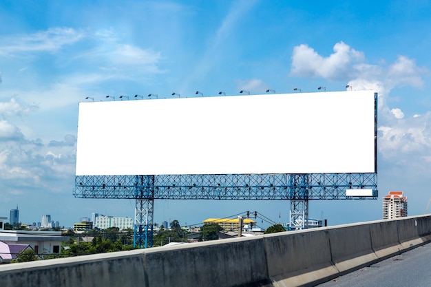 blank billboard for new advertisement