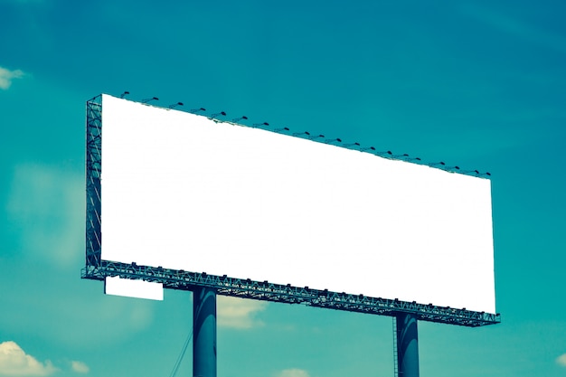 Blank billboard for new advertisement