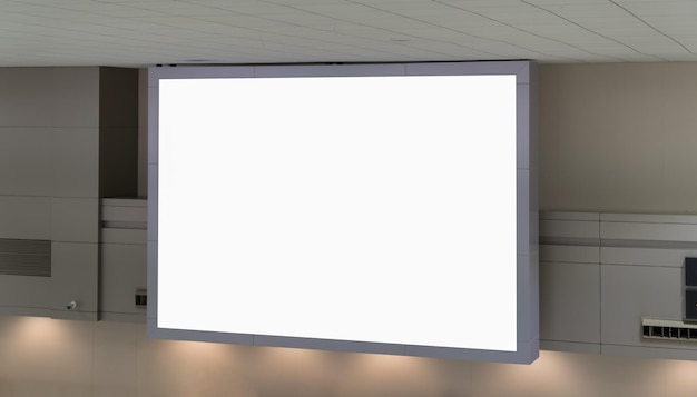 Photo blank billboard posters in the airport