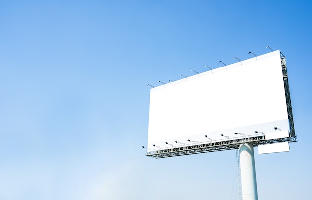 Blank billboard ready for new advertisement