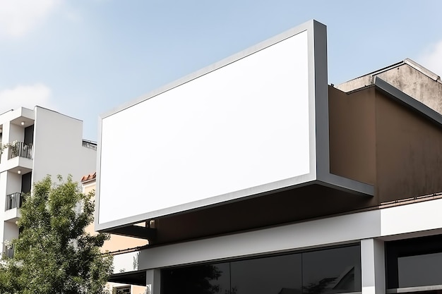 Blank billboard sign mockup generative ai