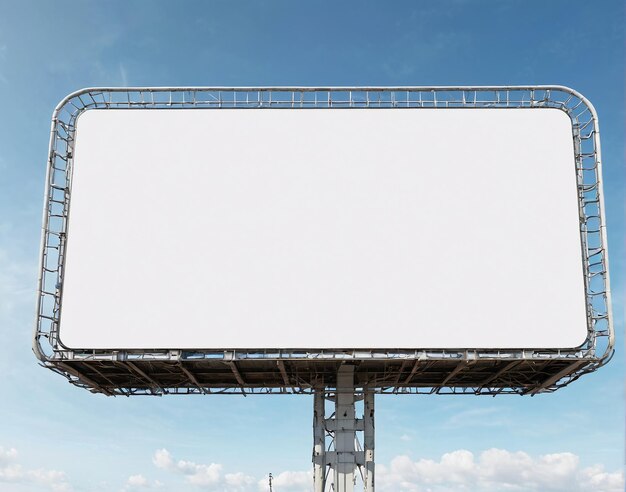 blank billboard on the street