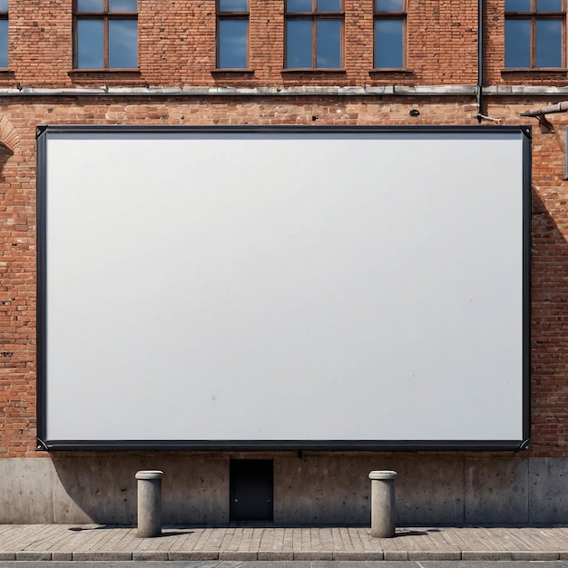 blank billboard on the street