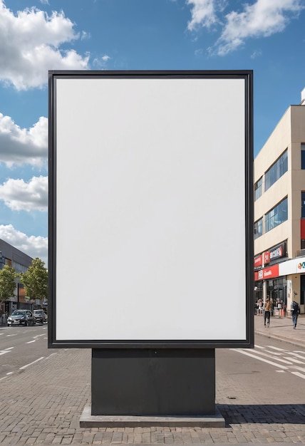 blank billboard on the street