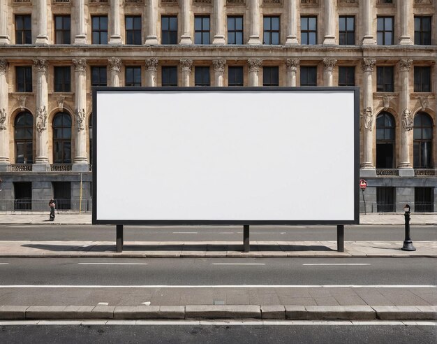 blank billboard on the street