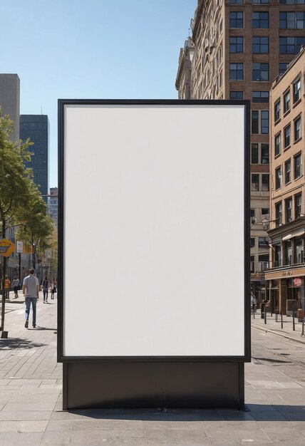 blank billboard on the street