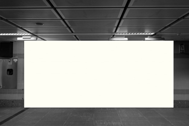 blank billboard with copy space for your text message or content,
