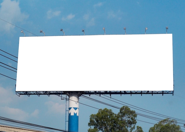 Blank billboard