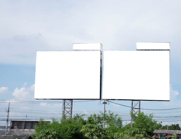 Blank billboard.