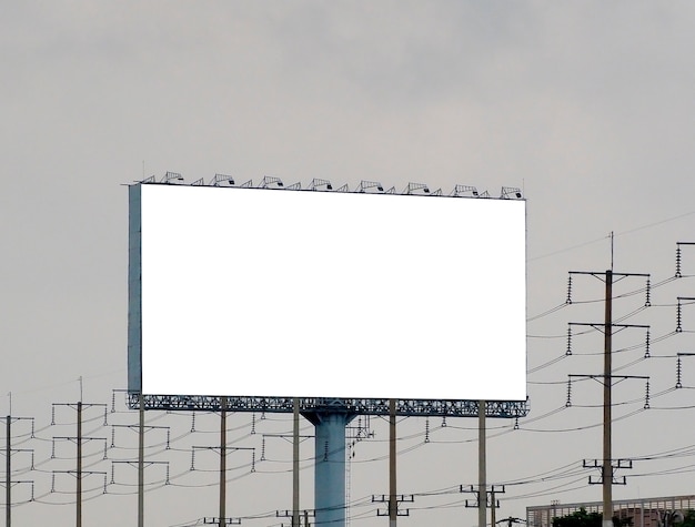 Blank billboard