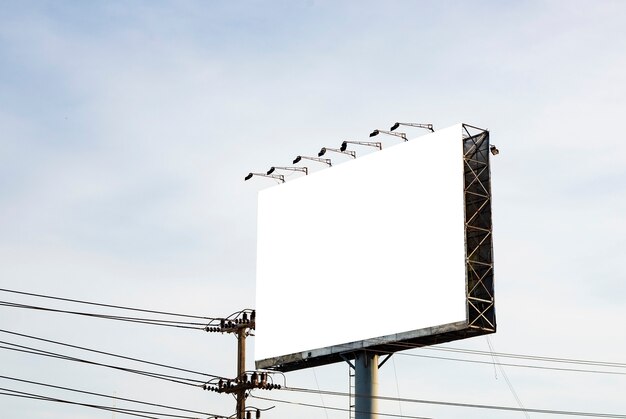 Blank billboard