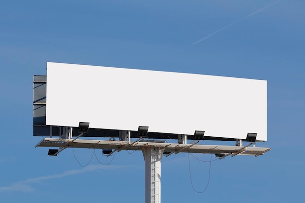 Blank billboard