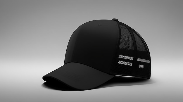 Premium AI Image | Blank Black Baseball Cap Mockup