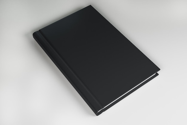 Blank black book