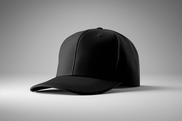 '빈 검은 모자 모형 빈 흰색 배경 광고 사진 초현실적인 사진 8k a