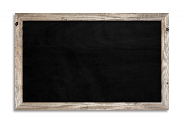 Blank black chalkboard