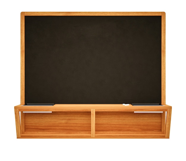 Blank Black School Chalk Boardnk op de muur