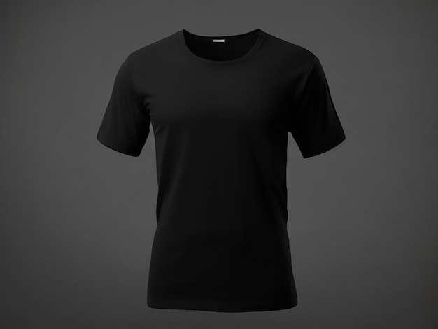 blank black shirt mockup