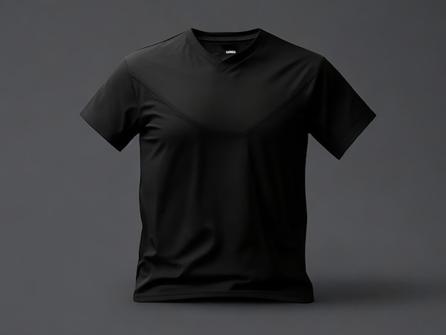 blank black shirt mockup